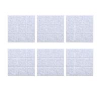 Paquete de 6 paneles insonorizados |Paneles acústicos a prueba de incendios para reducción de eco |Fieltro de absorción acústica para estudio/oficina/cine en casa |12x12 pulgadas, (Silver Gray)