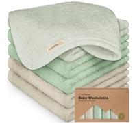 Paquete de 6 paños suaves para bebé, viscosa de bambú, toallas de baño para recién nacidos, toalla facial reutilizable para niños pequeños, suaves para la piel, paños de lavado facial para bebés, 10 x