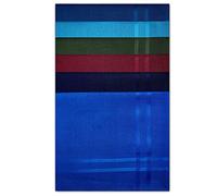 Paquete de 6 pañuelos 100% algodón para hombre, 43 cm x 43 cm, Azul real, azul marino oscuro, roble granate, algas, aguamarina, azul zafiro, 43 CM