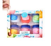 Paquete de 6 pcs Bálsamos Labiales Hidratantes, Hydrating Lip Balm Set, Bálsamo Labial Hidratante Natural, Cuidado Hidratante de Labios, para Aclarar Las Arrugas de Los Labios, Funda para pintalabios