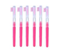 Paquete de 6 peines de pestañas 3 en 1 con funciones de separación y ajuste de rizos para volúmenes sin esfuerzo y precisión de definición, cepillo separador de pestañas