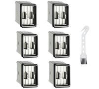 Paquete de 6 piezas de repuesto de filtro para aspiradora Bissell CrossWave Edge Cordless Plus 4329G en seco y húmedo con 1 cepillo de limpieza