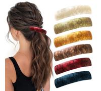 Paquete De 6 Pinzas Para El Cabello De Media Cola De Caballo, Pinzas Para El Cabello Retro, Pinzas Para El Cabello Creativas Y Versátiles, Accesorios Para El Cabello