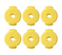 Paquete de 6 platillos de silicona con tuerca de bloqueo, cierre rápido, textura de silicona para reemplazo de percusión, liberación rápida