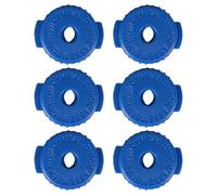 Paquete de 6 platillos de silicona con tuerca de bloqueo, cierre rápido, textura de silicona para reemplazo de percusión, liberación rápida