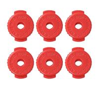 Paquete de 6 platillos de silicona con tuerca de bloqueo, cierre rápido, textura de silicona para reemplazo de percusión, liberación rápida