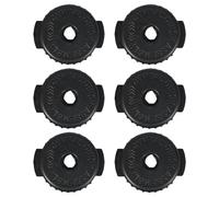 Paquete de 6 platillos de silicona con tuerca de bloqueo, cierre rápido, textura de silicona para reemplazo de percusión, liberación rápida