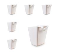 Paquete de 6 portavasos colgantes, organizadores de pared, accesorios de carrito rodante, soportes colgantes para bolígrafos, contenedores de almacenamiento para decoración del hogar, oficina, cocina,