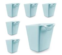 Paquete de 6 portavasos colgantes, organizadores de pared, accesorios de carrito rodante, soportes colgantes para bolígrafos, contenedores de almacenamiento, cubos colgantes para decoración del hogar,