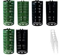 Paquete de 6 protectores de tronco de árbol: cubierta ajustable para plantas con diseño transpirable para protección contra heladas de invierno y prevención de daños a animales, collar de árbol de