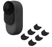 Paquete de 6 protectores de viento para micrófono Insta360 GO 3/GO 3S, cubierta de reducción de ruido del viento para audio nítido, protector de viento para micrófono, filtro de espuma para viento al