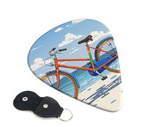 Paquete de 6 púas de guitarra, 3 púas coloridas de diferentes grosores para guitarra de bicicleta con bolsa organizadora, púas de guitarra eléctrica, púas para guitarras acústicas, púas de bajo (0.46