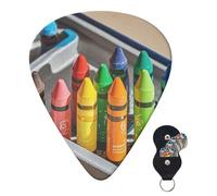 Paquete de 6 púas de guitarra, 3 púas de guitarra personalizadas de diferentes grosores, ceras, púas de guitarra eléctrica, bajo, 4 unidades de 0,46 mm, 4 piezas de 0,71 mm, 4 unidades de 0,96 mm