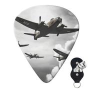Paquete de 6 púas de guitarra, 3 púas de guitarra personalizadas de diferentes grosores, púas de guitarra de la Guerra Mundial, púas de guitarra eléctrica y bajo, 4 unidades de 0,46 mm, 4 unidades de
