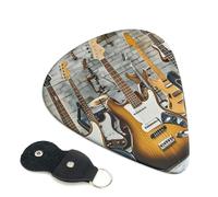 Paquete de 6 púas de guitarra de 3 grosores diferentes para guitarra, bajo, música, instrumento musical, púas de guitarra con bolsa organizadora, púas de guitarra eléctrica, púas para guitarras