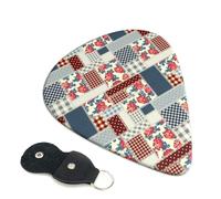 Paquete de 6 púas de guitarra de estilo campestre de 0,46, 0,71 y 0,93 mm, incluye púas de guitarra fina, media y pesada, púas de guitarra eléctrica para guitarra acústica, bajo, ukelele