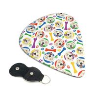 Paquete de 6 púas de guitarra Labrador Retriever Dog No.1004, 0.46, 0.71 y 0.93 mm, incluye púas de guitarra fina, mediana y pesada, púas de guitarra eléctrica para guitarra acústica, bajo, ukelele