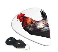 Paquete de 6 púas para guitarra, 3 púas de guitarra de gallo de diferentes grosores con bolsa organizadora, púas de guitarra eléctrica, púas para guitarra acústica, púas de bajo (0.46 mm, 0.71 mm