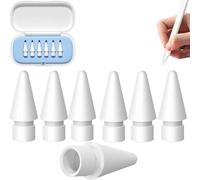 Paquete de 6 Puntas de Repuesto para Apple Pencil Duraderas Compatibles con Puntas Gen 1/2/3 con Estuche de Almacenamiento Azul - Puntas de Repuesto para Apple Pencil para Puntas de Apple Pencil