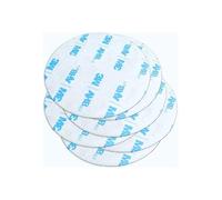 Paquete de 6 puntos adhesivos de doble cara de 2.16 pulgadas, almohadillas circulares de montaje fuertes con almohadilla de limpieza, compatibles con adhesivo 3M para pegar en metal, plástico