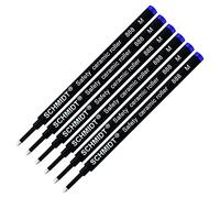 Paquete de 6 - Recambio de bolígrafo roller mediano Blue-Schmidt 888