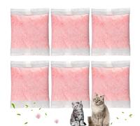 Paquete de 6 repuestos para eliminar olores de arena para gatos, compatible con la cápsula Whisker OdorTrap, para robot de arena, 4 bolsillos de filtro y robot de arena de 3 cajones, mantiene el hogar