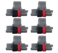 Paquete de 6 rodillos de tinta para calculadora IR-40T negro y rojo, compatibles con sanyo CX5322DP, para seiko M42T, Citizen CX123 EL2626, para Canon P42T, suministros de oficina