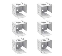 Paquete de 6 soportes de montaje para persianas venecianas, soportes de perfil de marco oculto para ventanas estándar, bahía, vidrio grande y no convencionales