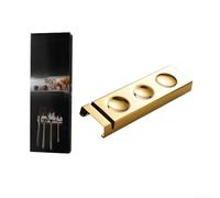 Paquete de 6 soportes para cubiertos de acero inoxidable, soportes dorados para cuchara y tenedor, soportes de vajilla para comedor asiático, banquetes, decoración de cocina del hogar, fácil de