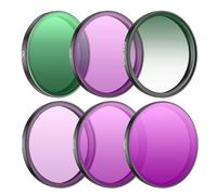 Paquete de 6 tamices profesionales para lentes de cámara fabricados con vidrio visual alemán que resalta múltiples revestimientos para una mayor claridad de imagen en el filtro de cámaras de acción