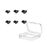Paquete de 6 tapones antipolvo compatibles con iPhone 14 13 12 11. Tapa protectora antipolvo que protege la cubierta antipolvo del puerto de