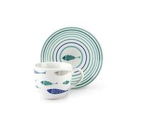 Paquete de 6 tazas de café con P North Sea