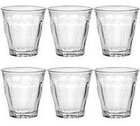 Paquete 6 Vasos de Vidrio Duralex Picardie CL 9 Transparente