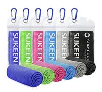 [Paquete de 6] Toalla de enfriamiento (40 x 12 Pulgadas), Toalla de Hielo, Toalla fría Suave y Transpirable, Toalla de Microfibra para Yoga, Deportes, Correr, Gimnasio, Entrenamiento, Campamento,