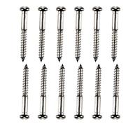 Paquete de 6 tornillos de puente de guitarra antioxidantes de grado profesional para asegurar la vida y ajustar rápidamente el bloqueo de la guitarra