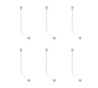 Paquete de 6 Tubos de Voz Transparentes para Auriculares Plantronics, Accesorios de Repuesto para Encore, Tristar, SupraPlus, Duoset y Duopro