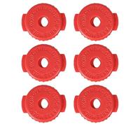 Paquete de 6 tuercas de silicona para tambor de liberación rápida, accesorios para platillos para pieza de instrumento de percusión