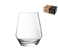 Paquete De 6 Vasos De Vidrio Lima Cl 38 Alto Transparente ARC