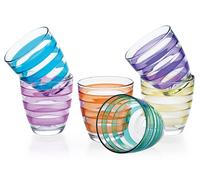 Paquete De 6 Vasos De Vidrio Marca Pasabahce Helezon Asortidos 27 olores)