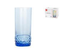 Paquete De 6 Vasos De Vidrio Modelo America ’20 Cooler En Azul De La