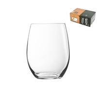 Paquete De 6 Vasos De Vidrio Primario Cl 35 Transparente ARC