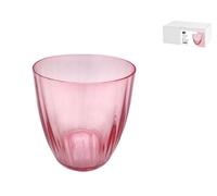 Paquete De 6 Vasos Rosas En El Modelo Kate Optical De La Marca Bohemia