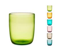 Paquete De 6 Vasos Saturno De Vidrio Colores Asortidos Cl3 H&H