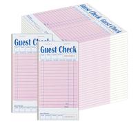 Paquete de 60/3000 boletos, libros de cheques de invitados para meseros, libros de servidor rosa para camarera, bloc de notas de servidor para restaurantes