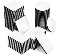 Paquete de 60 almohadillas adhesivas de doble cara, capacidad de carga de 5 kg, para paredes y casas, resistentes al agua, sin residuos (20 cuadrados + 20 vueltas + 20 rectángulos)