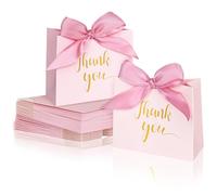 Paquete de 60 bolsas pequeñas de agradecimiento (D) (rosa)