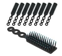Paquete de 60 cepillos de pelo a granel para personas sin hogar, cepillo de pelo a granel de cerdas suaves para cabello rizado, ondulado, secado por soplado, desenredante, adecuado para refugio, hotel