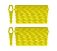 Paquete de 60 cuchillas compatibles AURA para bordeadora Ryobi, cuchillas dentadas de doble cabezal.