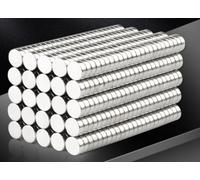 Paquete de 60 imanes redondos pequeños, mini imanes cilíndricos | Nevera de oficina | Pizarra blanca | Compacta | Regalo de Navidad