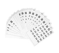 Paquete de 60 tarjetas de juego de bingo reutilizables con números de impresión grandes, ideales para noches familiares, actividades de Pascua, eventos escolares y grupos de personas mayores, diseño
